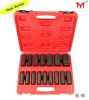 16 PC 1/2" Metric Deep AXLE NUT Socket Set