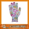 2011 new design nylon dotted glove with printing