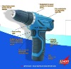 2011 new power tools-Two-speed 12V Lithium-ion battery cordless driver drill/direct current