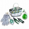 8-Piece Plastic/Wooden-Handled Garden Tool Set