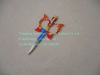 Cosmetic scissor with pattern coating