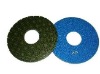 Diamond honey polishing pad