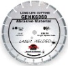 Hand-held high speed laser welded diamond blade for long life cutting Extremely abrasive material---GEHK