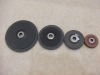 different size fiber abrasive disc