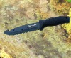 hunting survival knife with gut hook