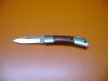 rosewood handle folding blade pocket knife