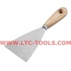7105 Carbon Steel Putty Knife with wood handle
